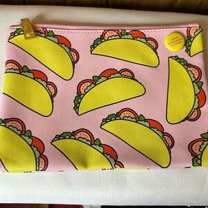 Pink Taco Print Clutch
